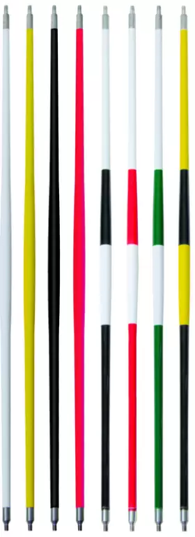 Jr. Tournament Flag Rods - Yellow & Black